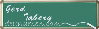 Gerd Tabery Visitenkarte